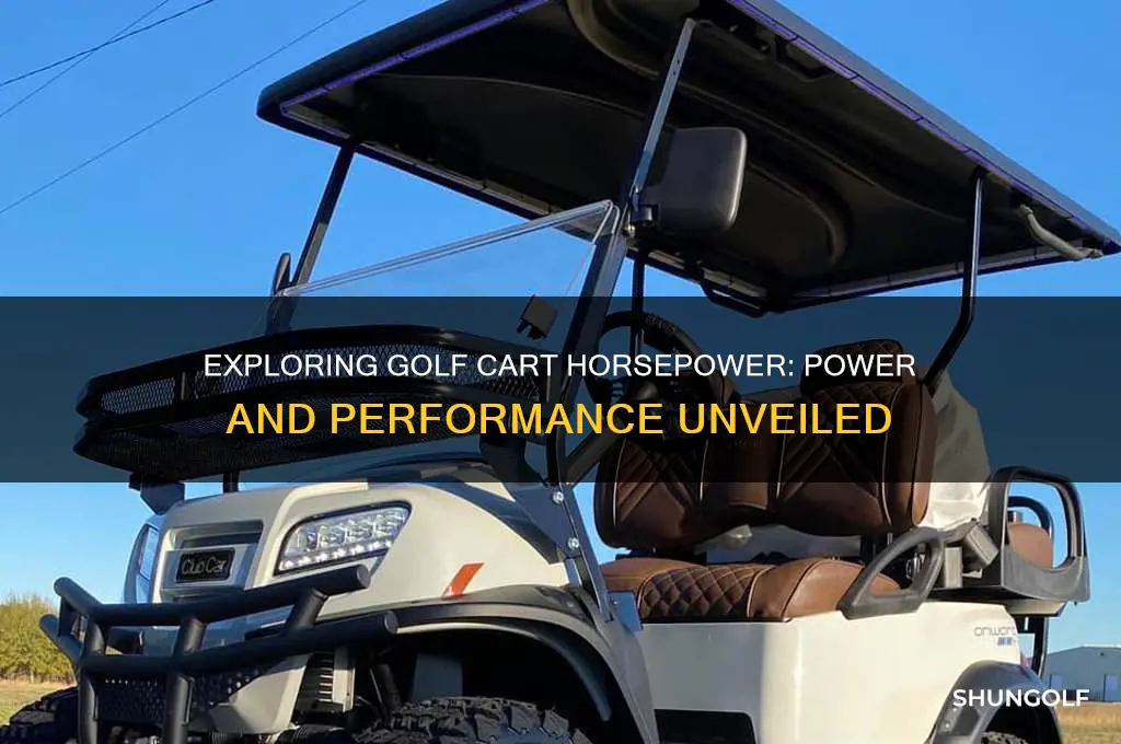 how much horsepower does a golf cart have