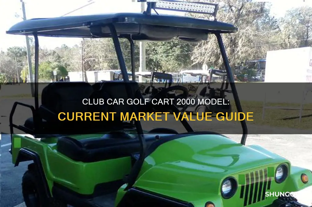 how much is a 2000 club car golf cart
