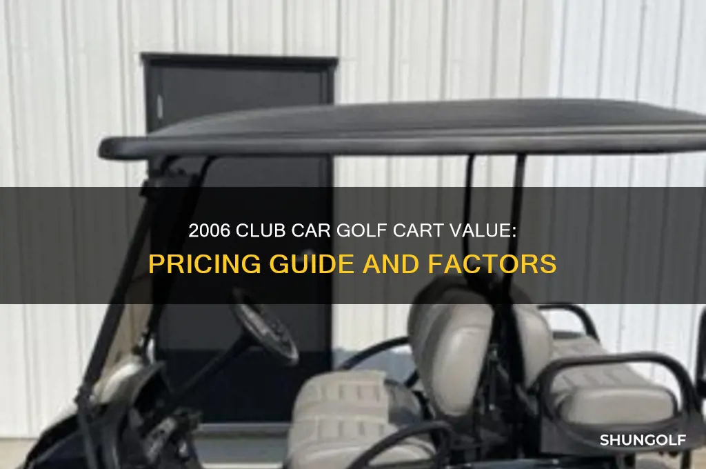 how much is a 2006 club car golf cart worth