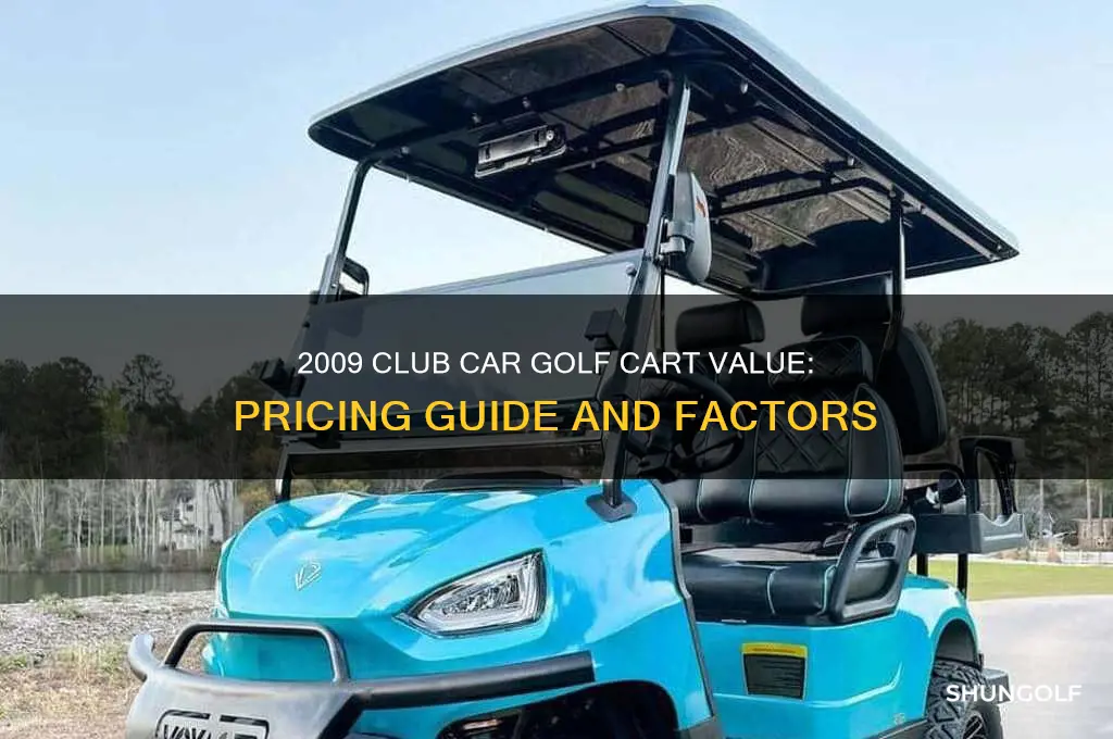how much is a 2009 club car golf cart worth