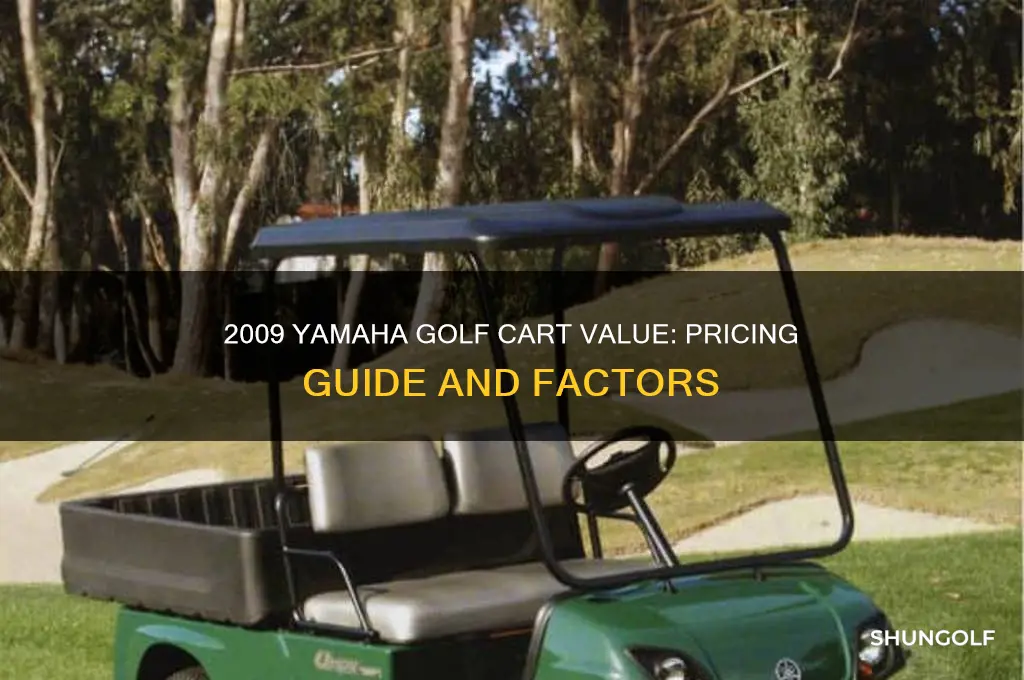 how much is a 2009 yamaha golf cart worth