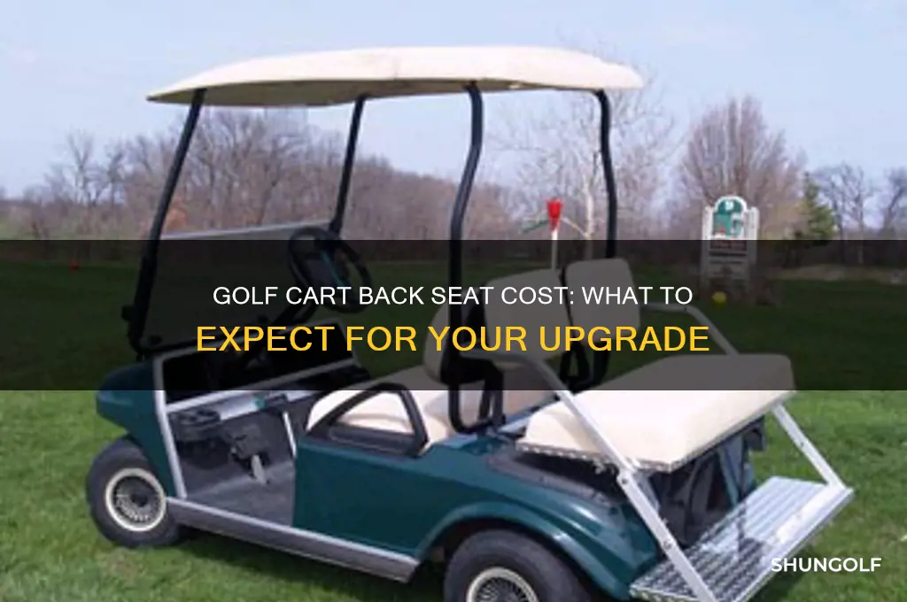 how much is a back seat for a golf cart