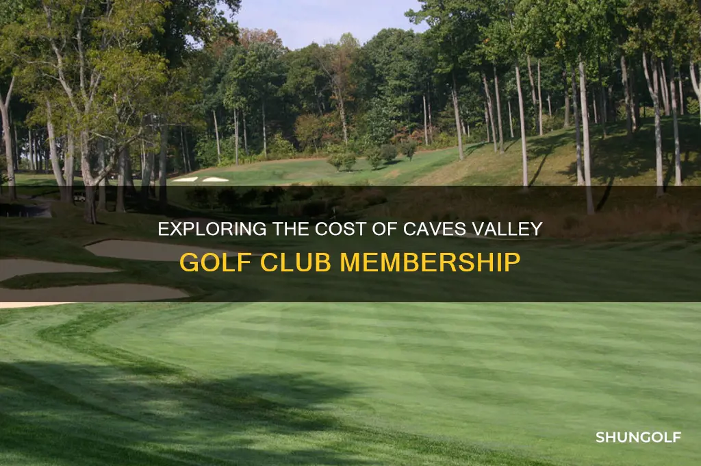 how much is a caves valley golf club membership