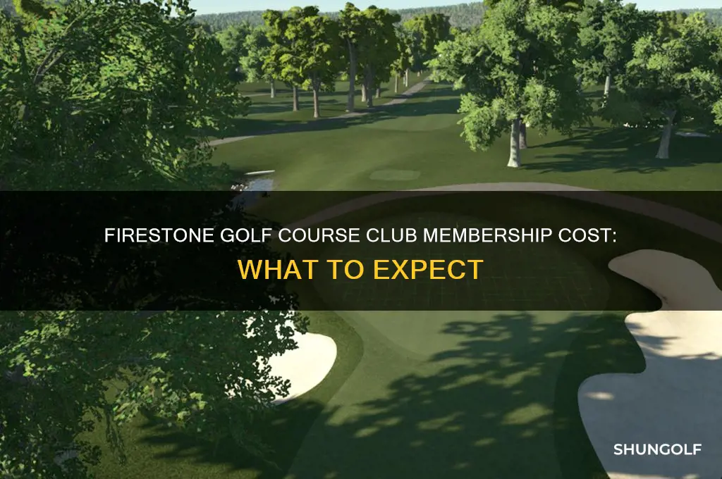 how much is a club membership at firestone golf course