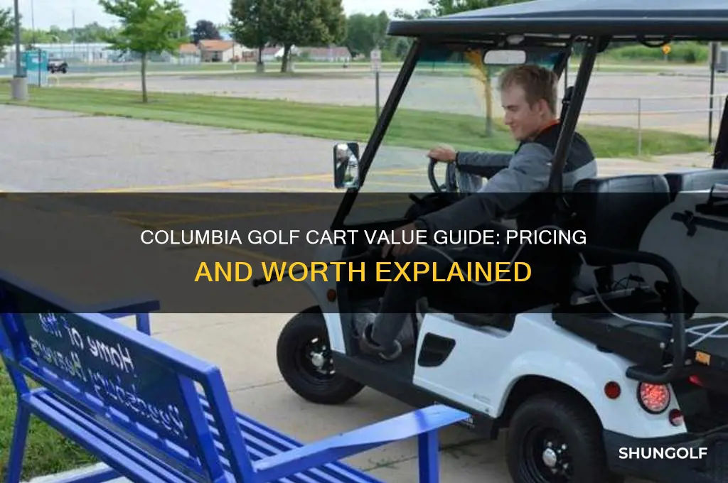 how much is a columbia golf cart worth