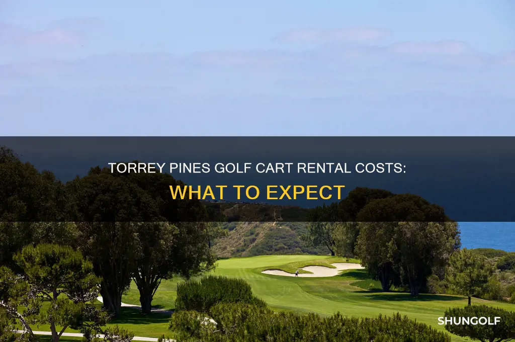 how much is a golf cart at torrey pines