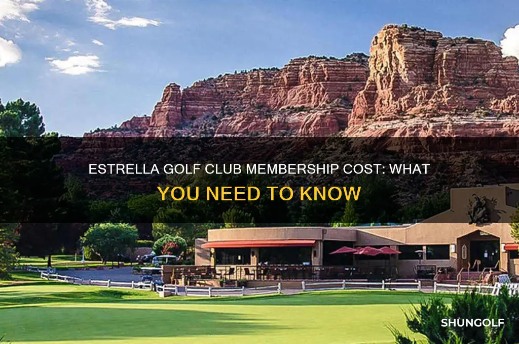 how much is a golf club of estrella membership