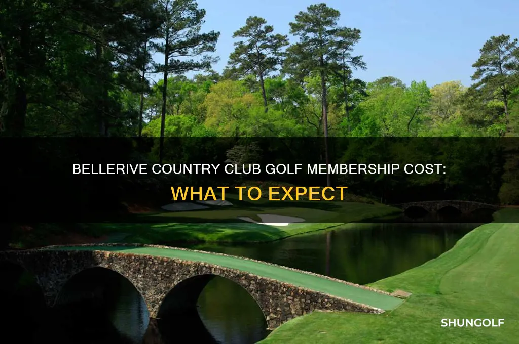 how much is a golf membership at bellerive country club