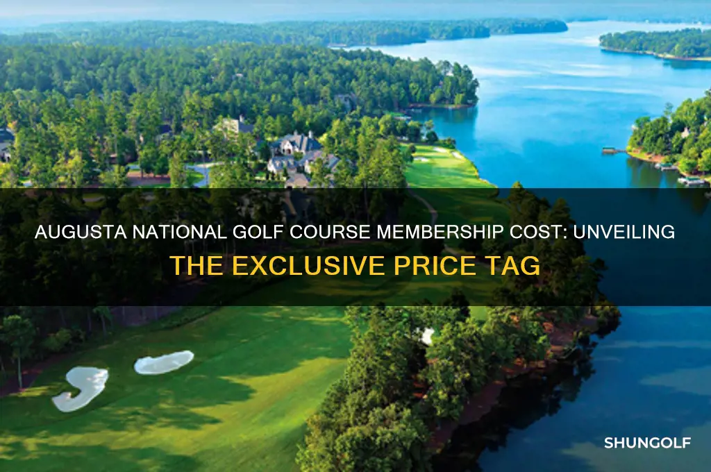 how much is a membership at augusta national golf course