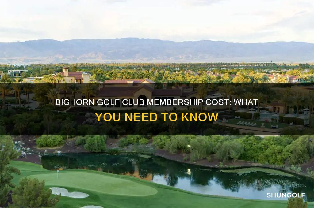 how much is a membership at bighorn golf club