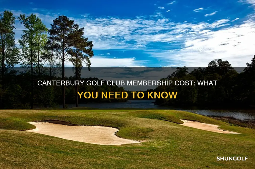 how much is a membership at canterbury golf club