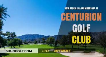 Centurion Golf Club Membership Cost: What You Need to Know