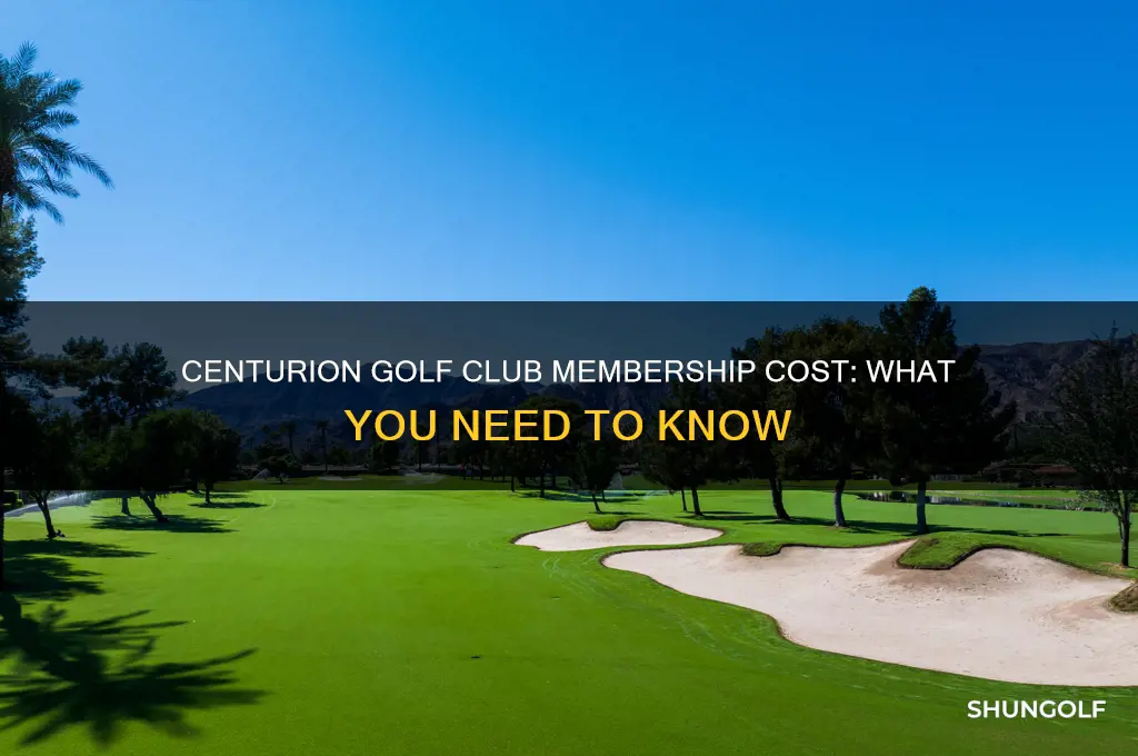 how much is a membership at centurion golf club