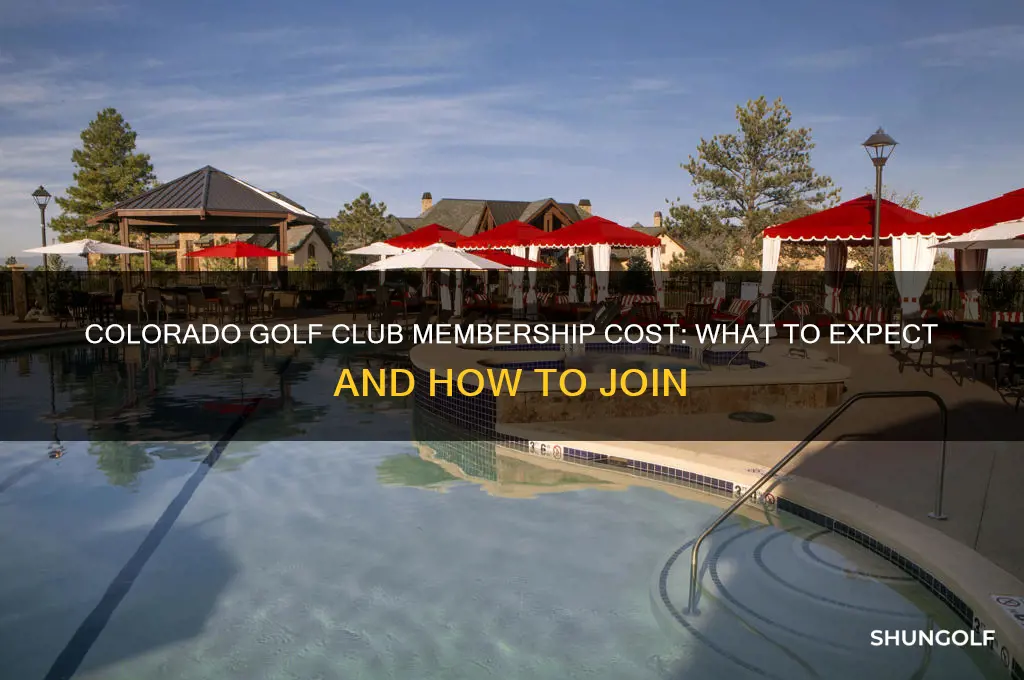 how much is a membership at colorado golf club