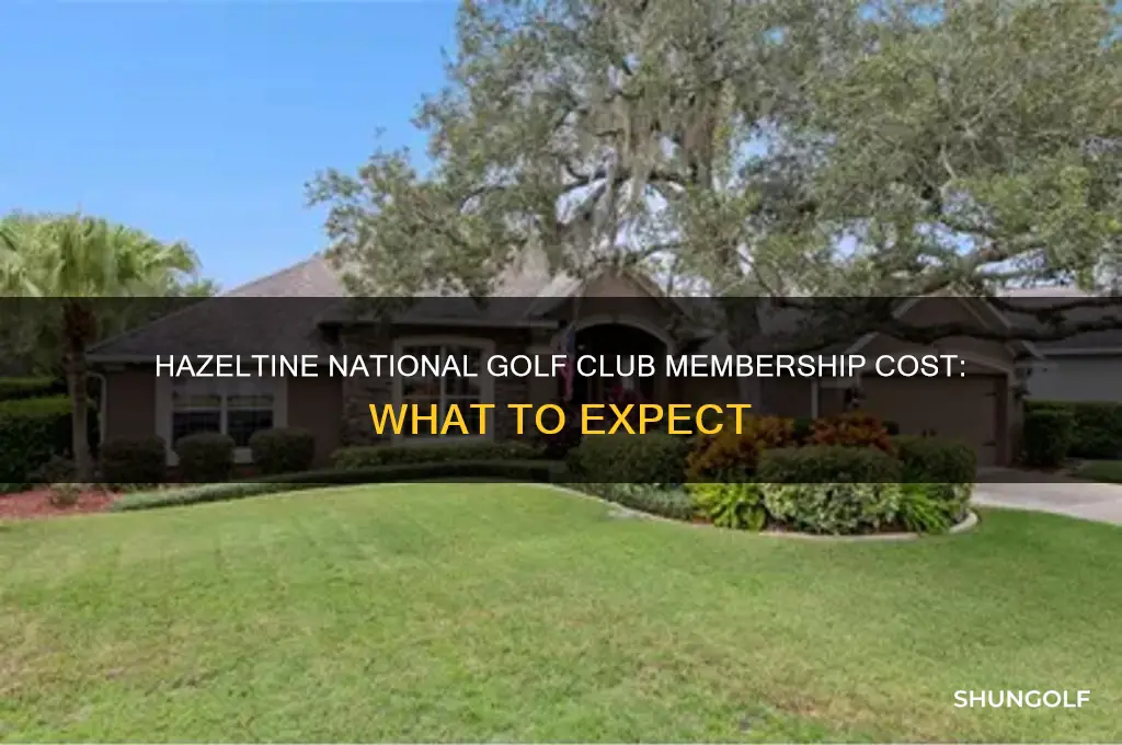 how much is a membership at hazeltine national golf club