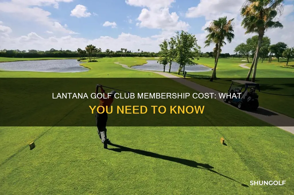 how much is a membership at lantana golf club
