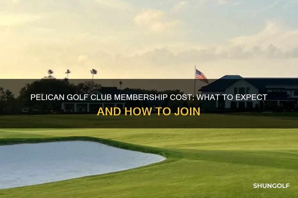 how much is a membership at pelican golf club