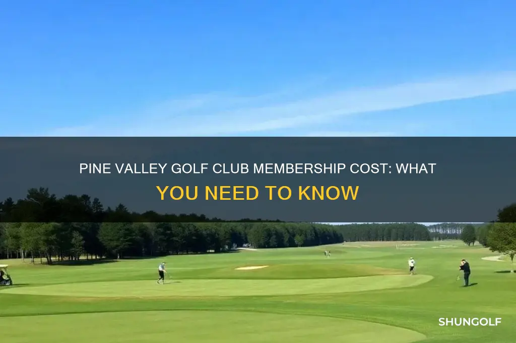 how much is a membership at pine valley golf club