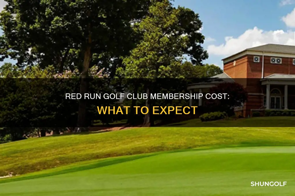 how much is a membership at red run golf club