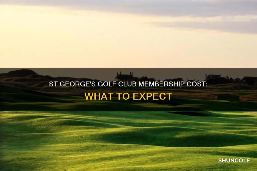 how much is a membership at st george