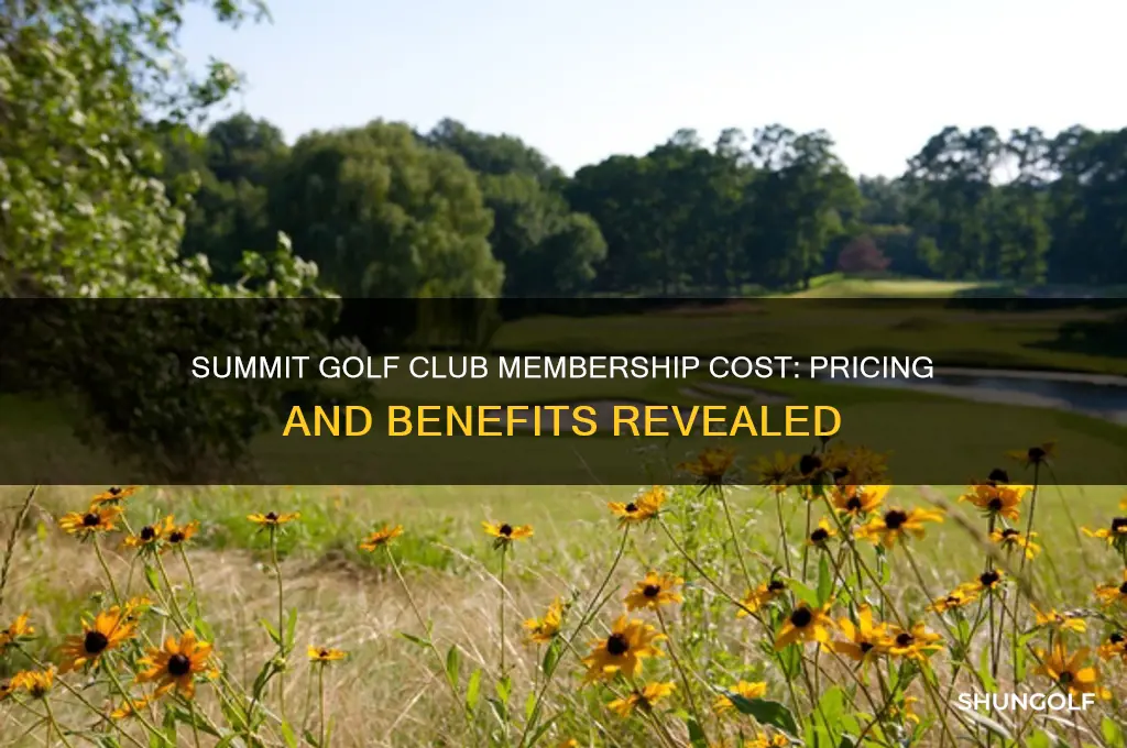 how much is a membership at summit golf club