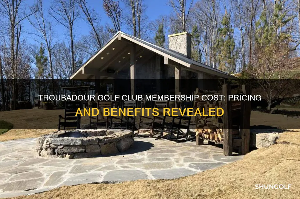 how much is a membership at troubadour golf club per