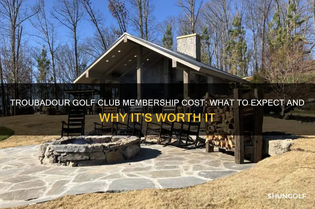 how much is a membership at troubadour golf club