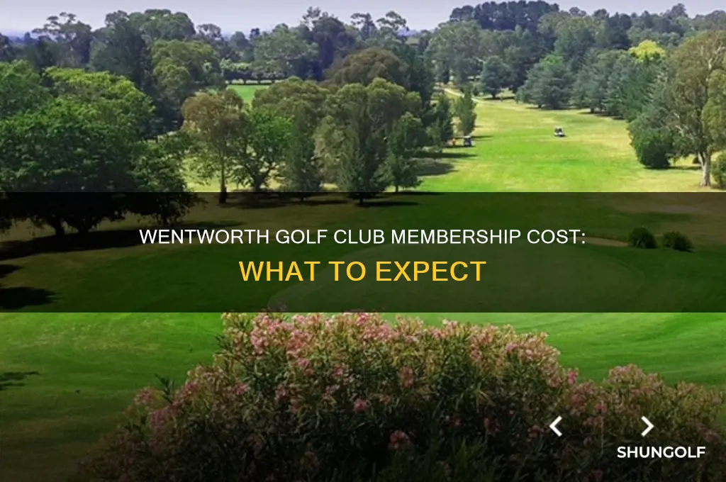 how much is a membership at wentworth golf club