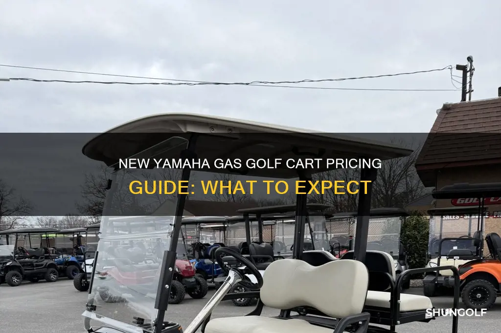 how much is a new yamaha gas golf cart