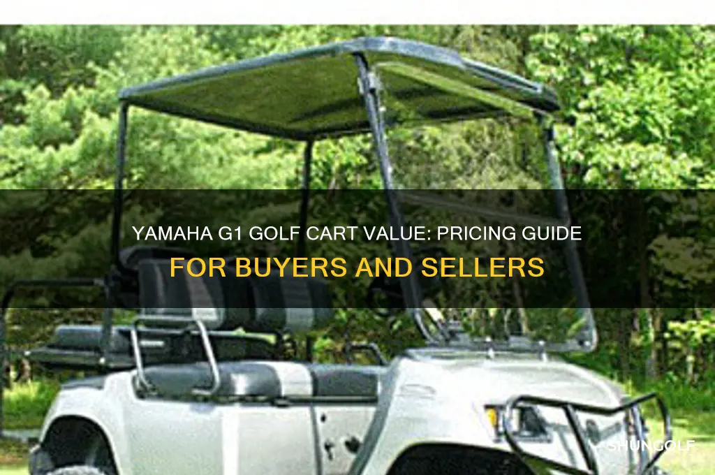 how much is a yamaha g1 golf cart worth