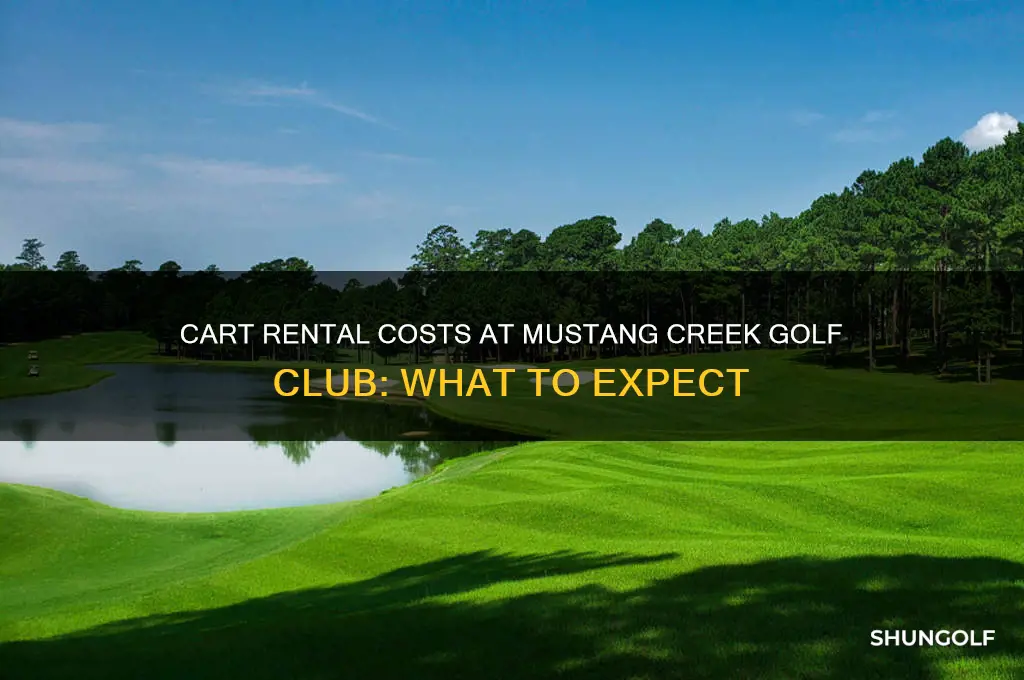how much is cart rental at mustang creek golf club