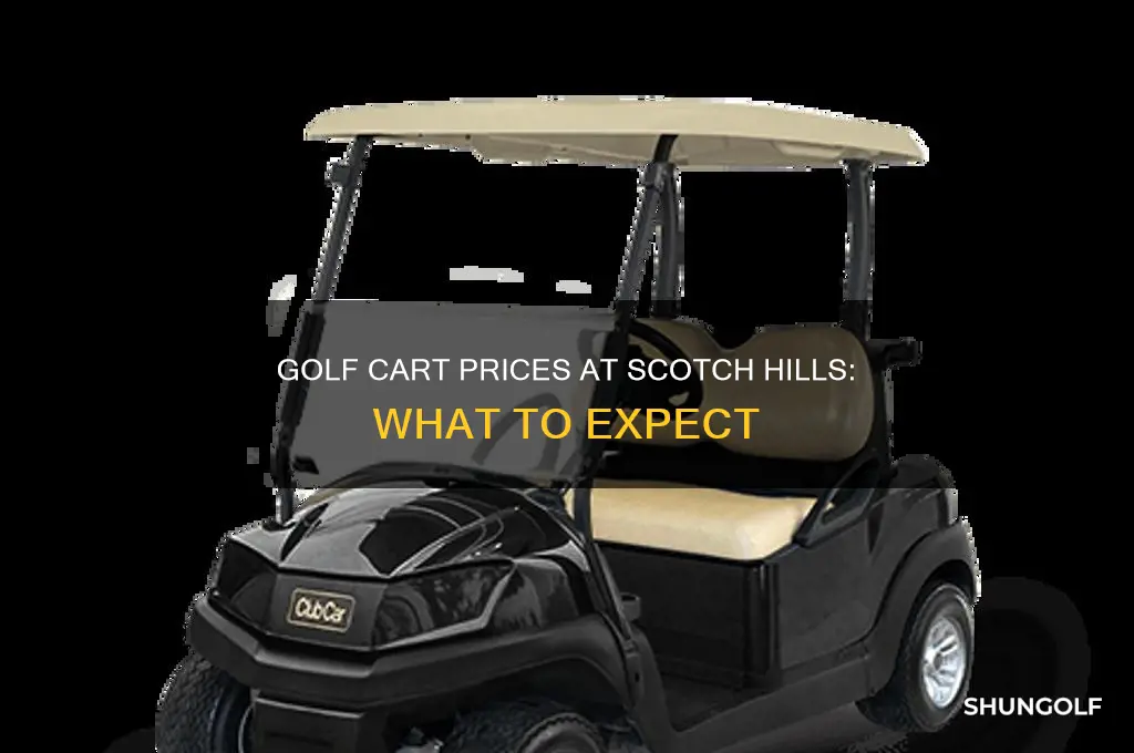 how much is golf cart at scotch hills
