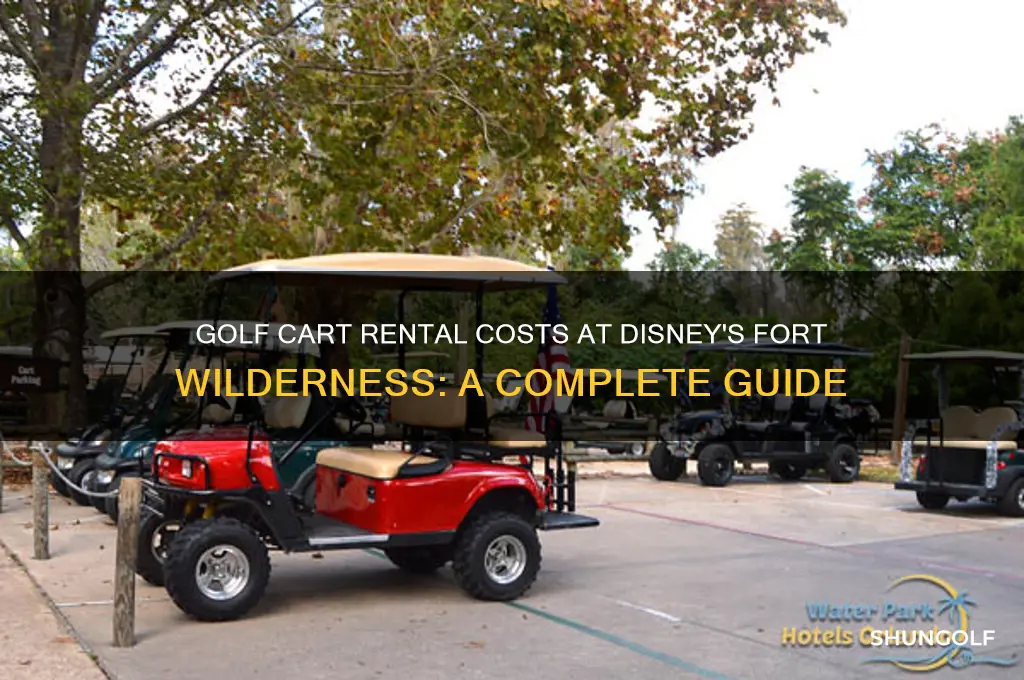 how much is golf cart rental at disney fort wilderness