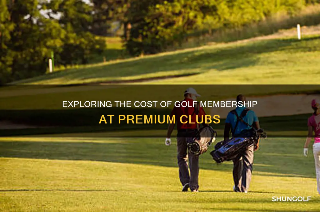 how much is golf membership at a nice golf club