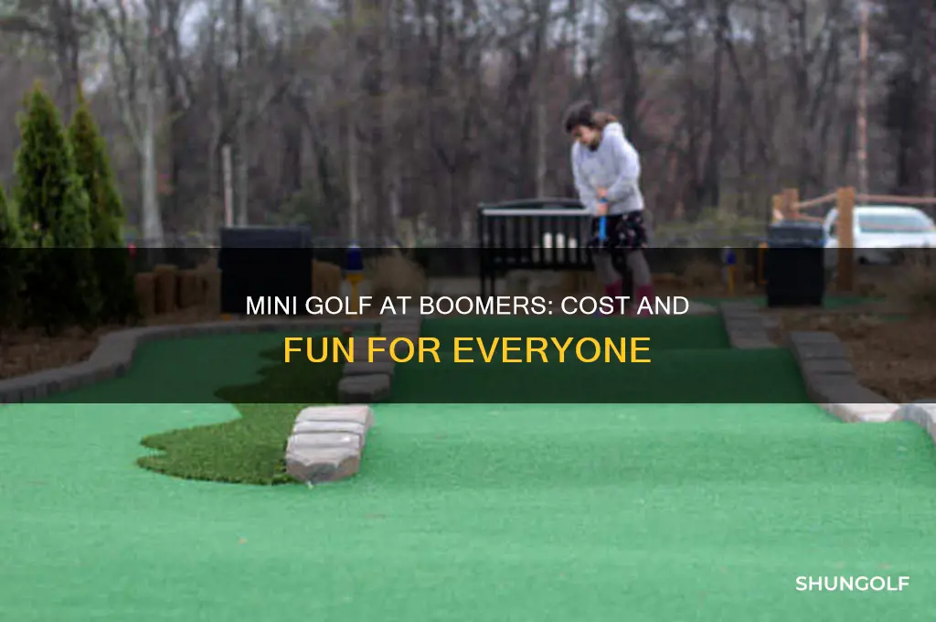 how much is it to play mini golf at boomers