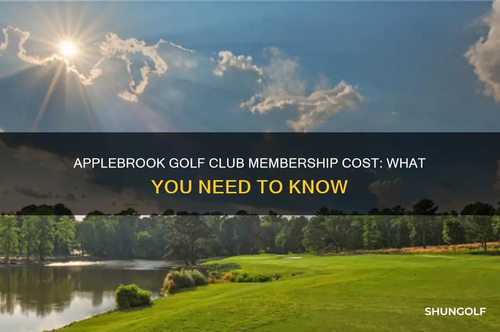 how much is membership at applebrook golf club