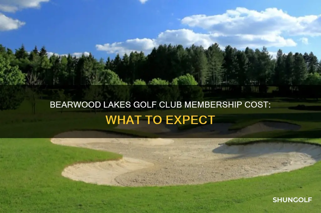 how much is membership at bearwood lakes golf club