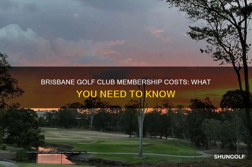 how much is membership at brisbane golf club