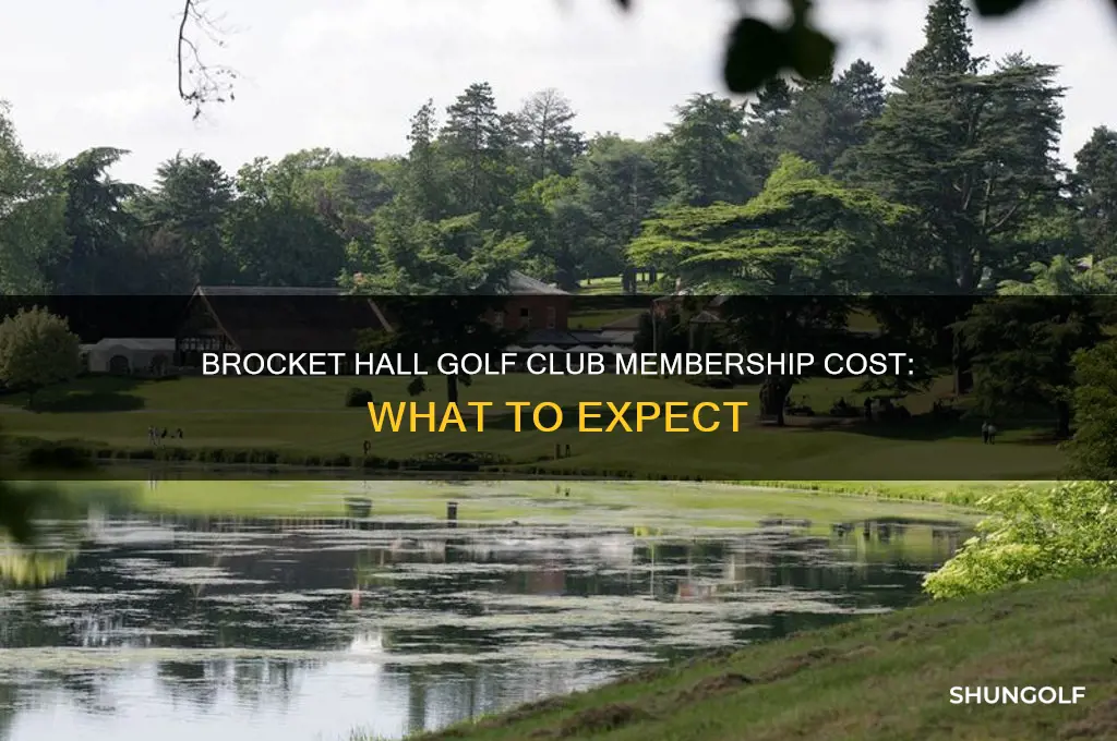 how much is membership at brocket hall golf club