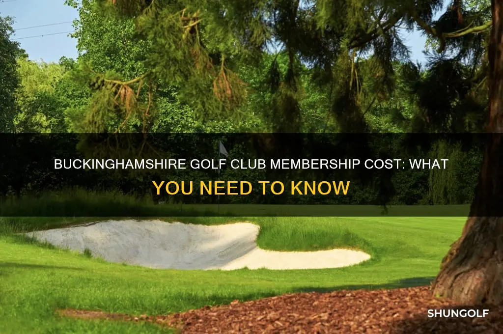 how much is membership at buckinghamshire golf club