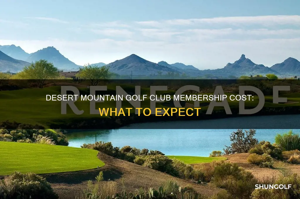 how much is membership at desert mountain golf club