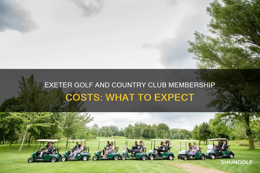 how much is membership at exeter golf and country club