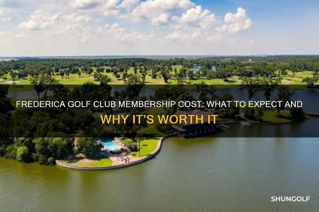 how much is membership at frederica golf club