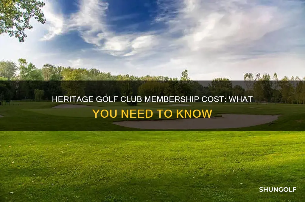 how much is membership at heritage golf club