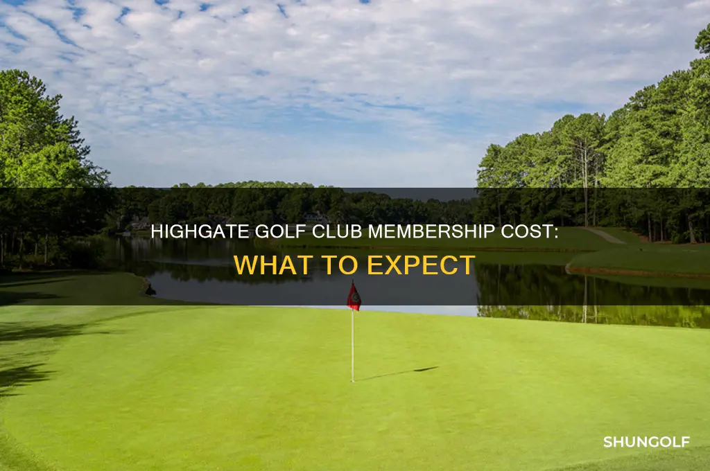 how much is membership at highgate golf club
