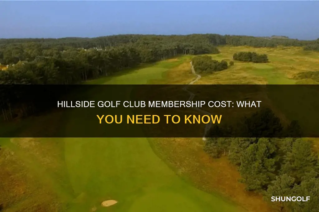 how much is membership at hillside golf club