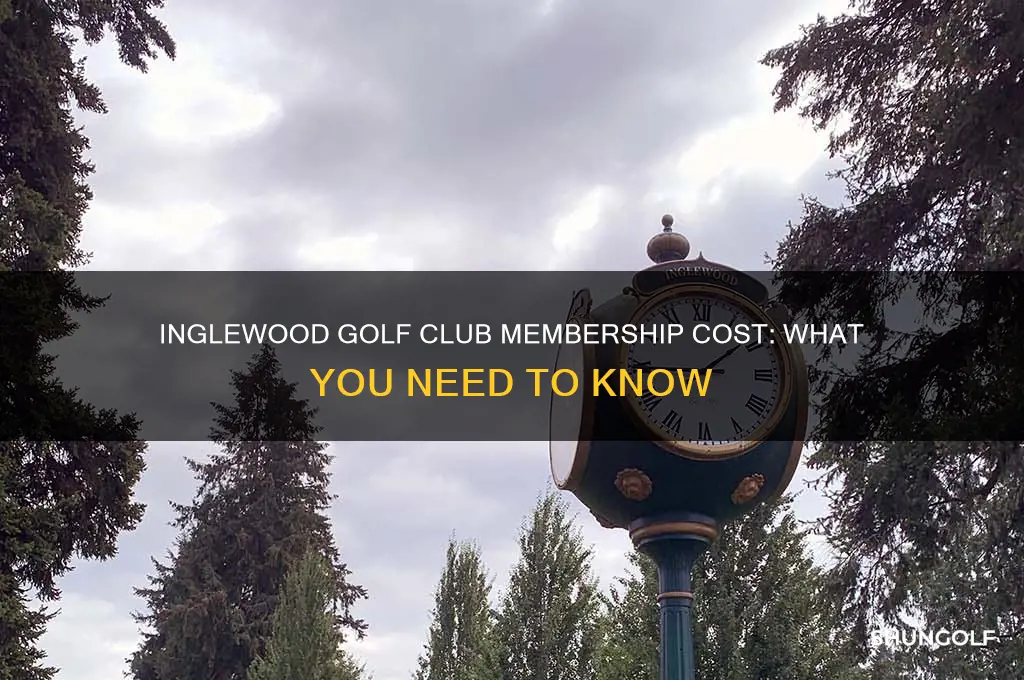 how much is membership at inglewood golf club