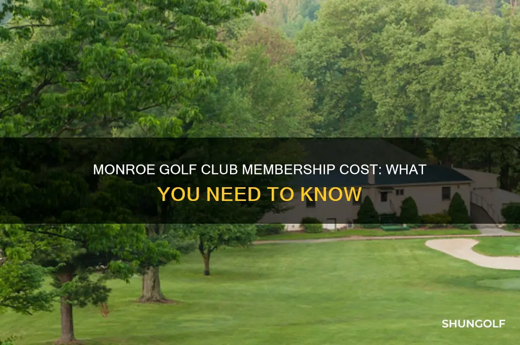 how much is membership at monroe golf club