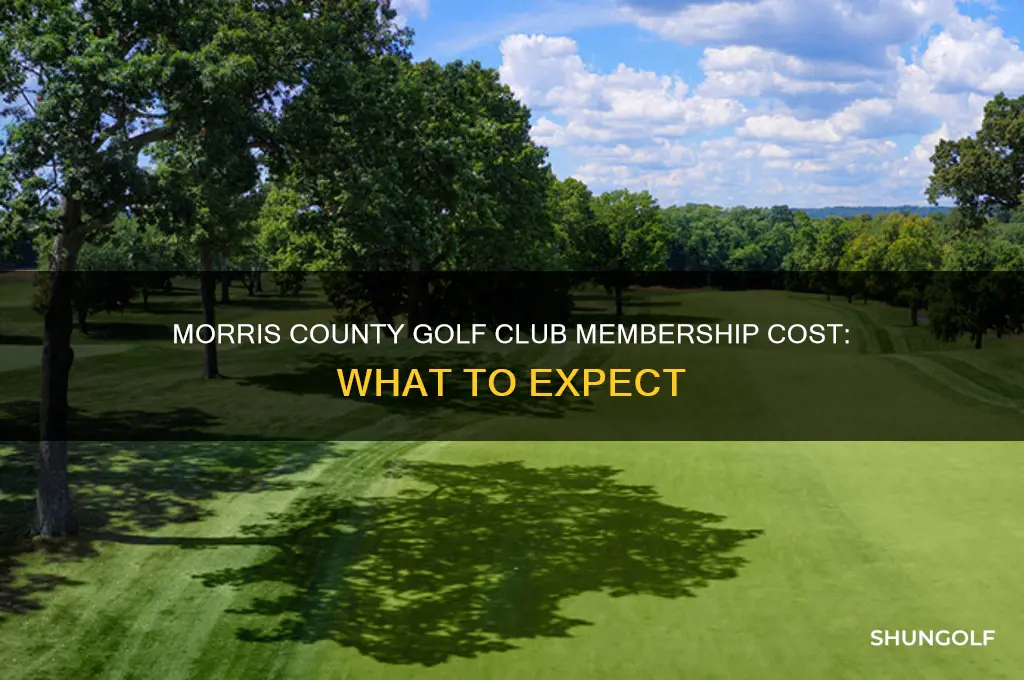 how much is membership at morris county golf club