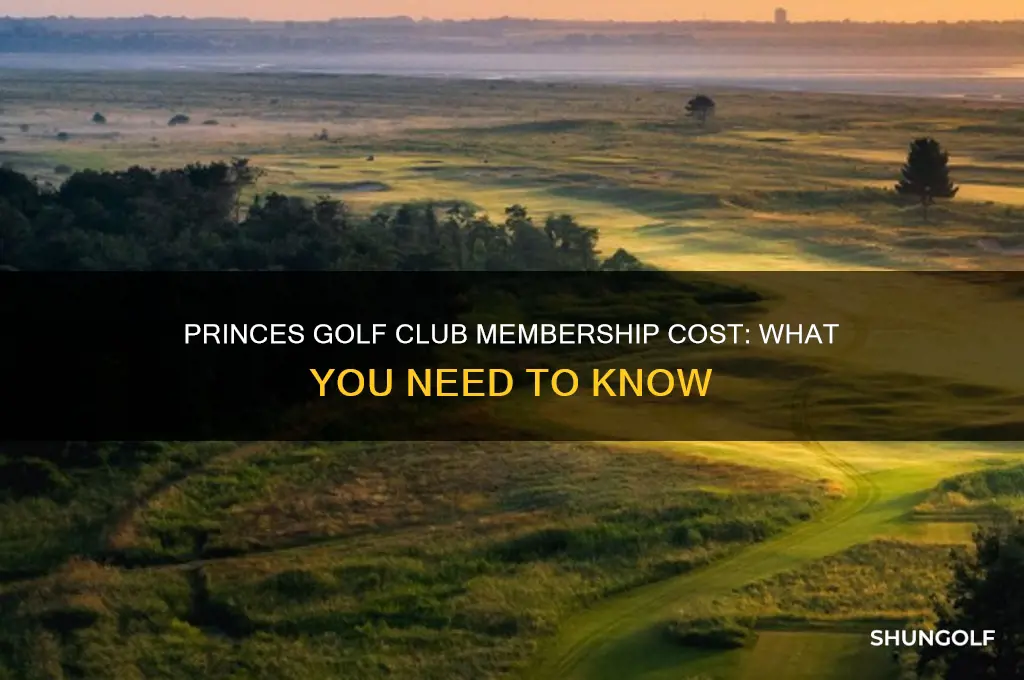 how much is membership at princes golf club